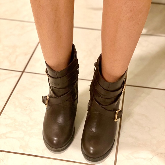 Brown Vegan Leather Boots size 6 - Picture 7 of 8